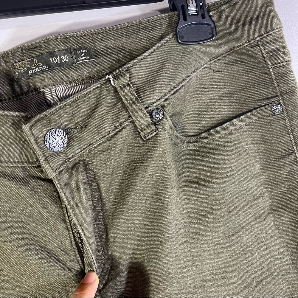 Prana Women Kara Green Skinny Jeans Size 10/30 - Picture 7 of 15
